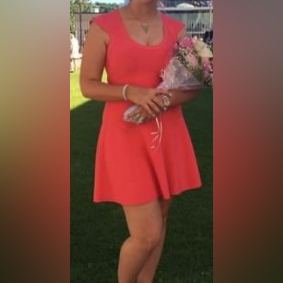 Guess Bodycon Dress Pink/Coral - Picture 1 of 6